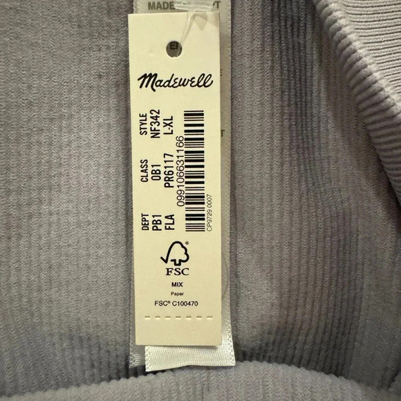 NWT Madewell MWL Seamless Ribbed Legging in Faded Lavender - Picture 7 of 9